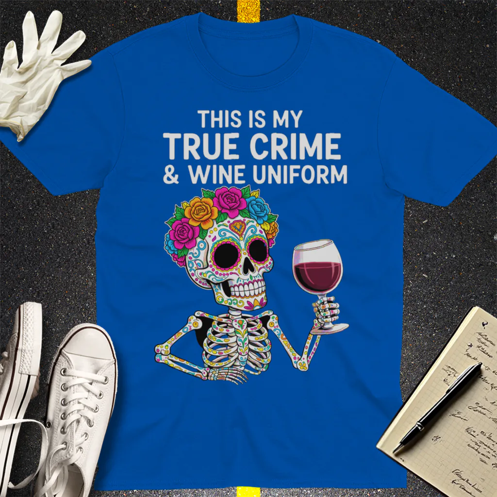 True Crime & Wine Uniform T-Shirt - Royal
