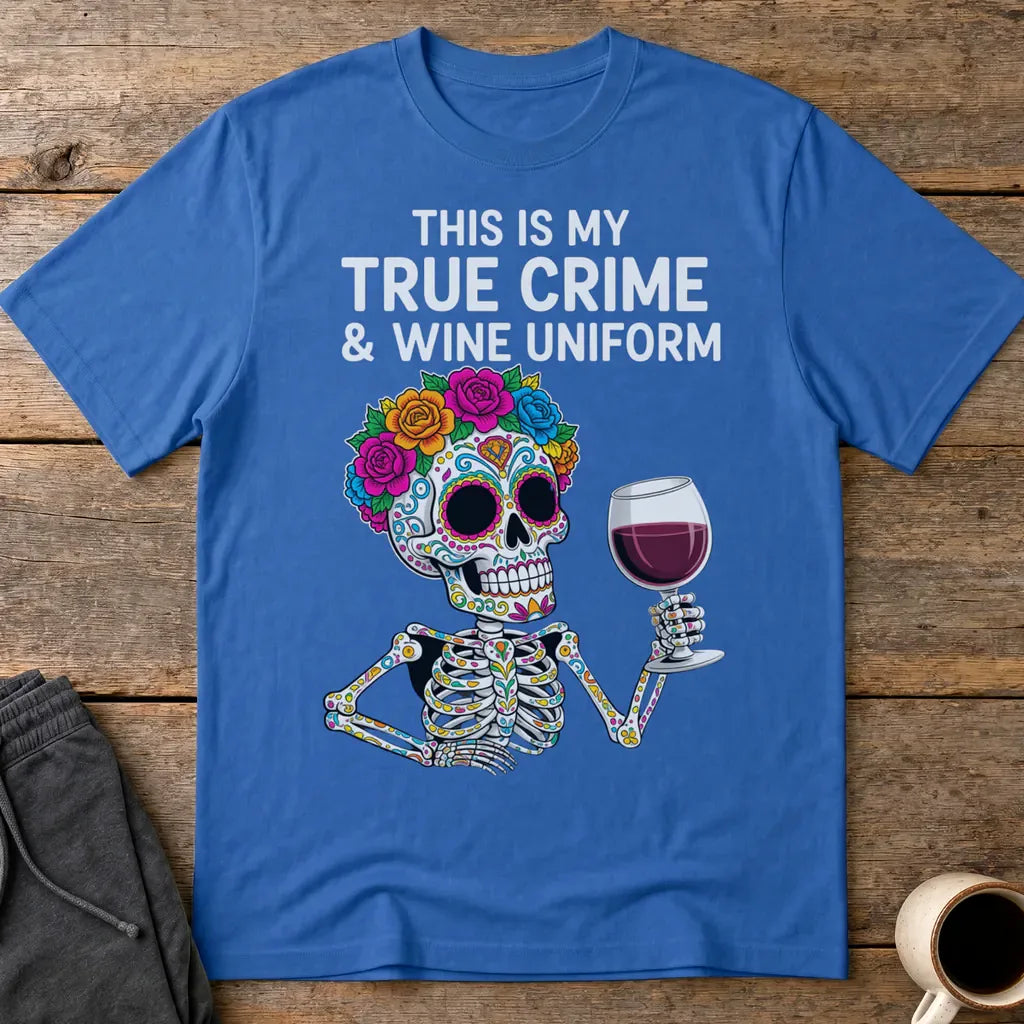 True Crime & Wine Uniform T-Shirt - Royal