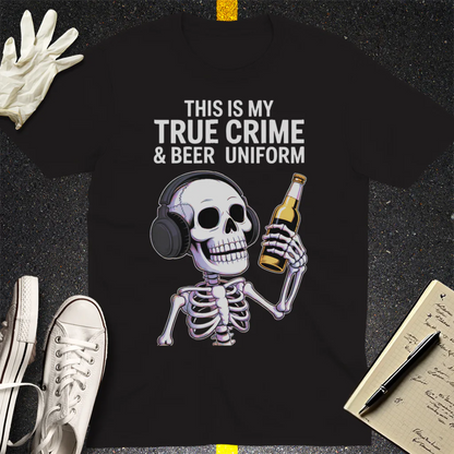 True Crime & Beer Uniform T-Shirt - Black