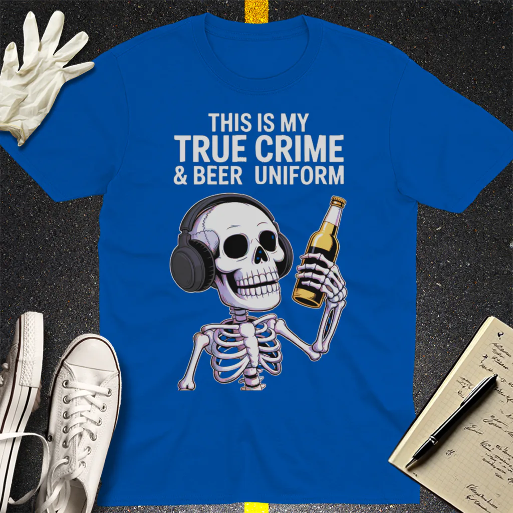 True Crime & Beer Uniform T-Shirt - Royal