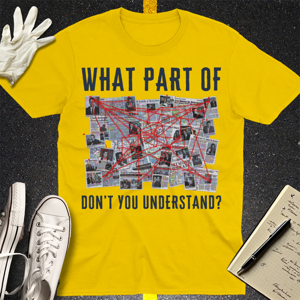 Conspiracy Board Madness T-Shirt - Daisy