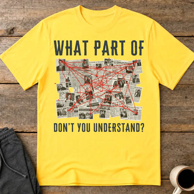 Conspiracy Board Madness T-Shirt - Daisy