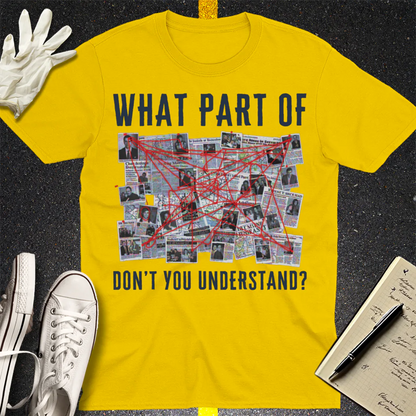 Conspiracy Board Madness T-Shirt - Daisy