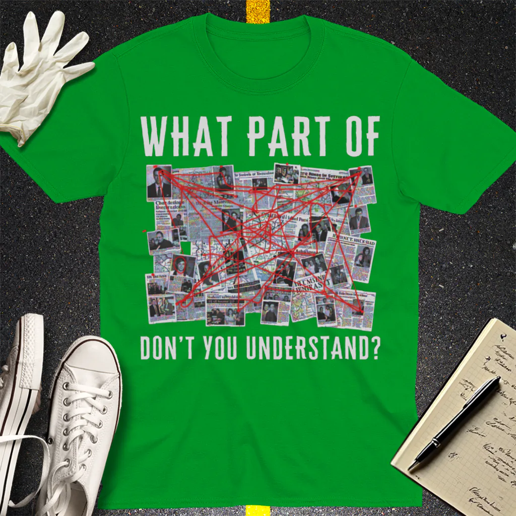 Conspiracy Board Madness T-Shirt - Irish Green