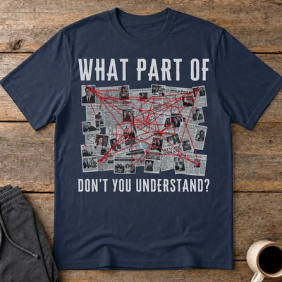 Conspiracy Board Madness T-Shirt - Navy