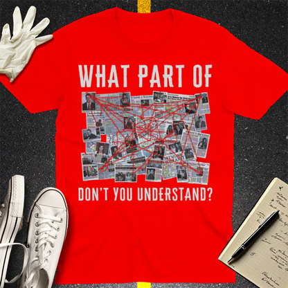 Conspiracy Board Madness T-Shirt - Red