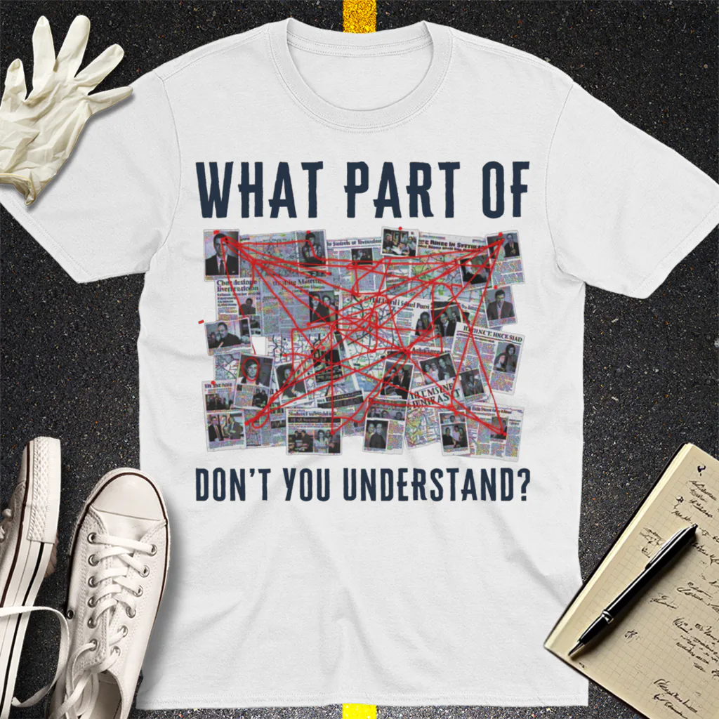 Conspiracy Board Madness T-Shirt - White