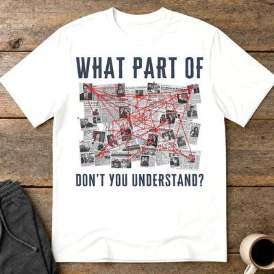 Conspiracy Board Madness T-Shirt - White
