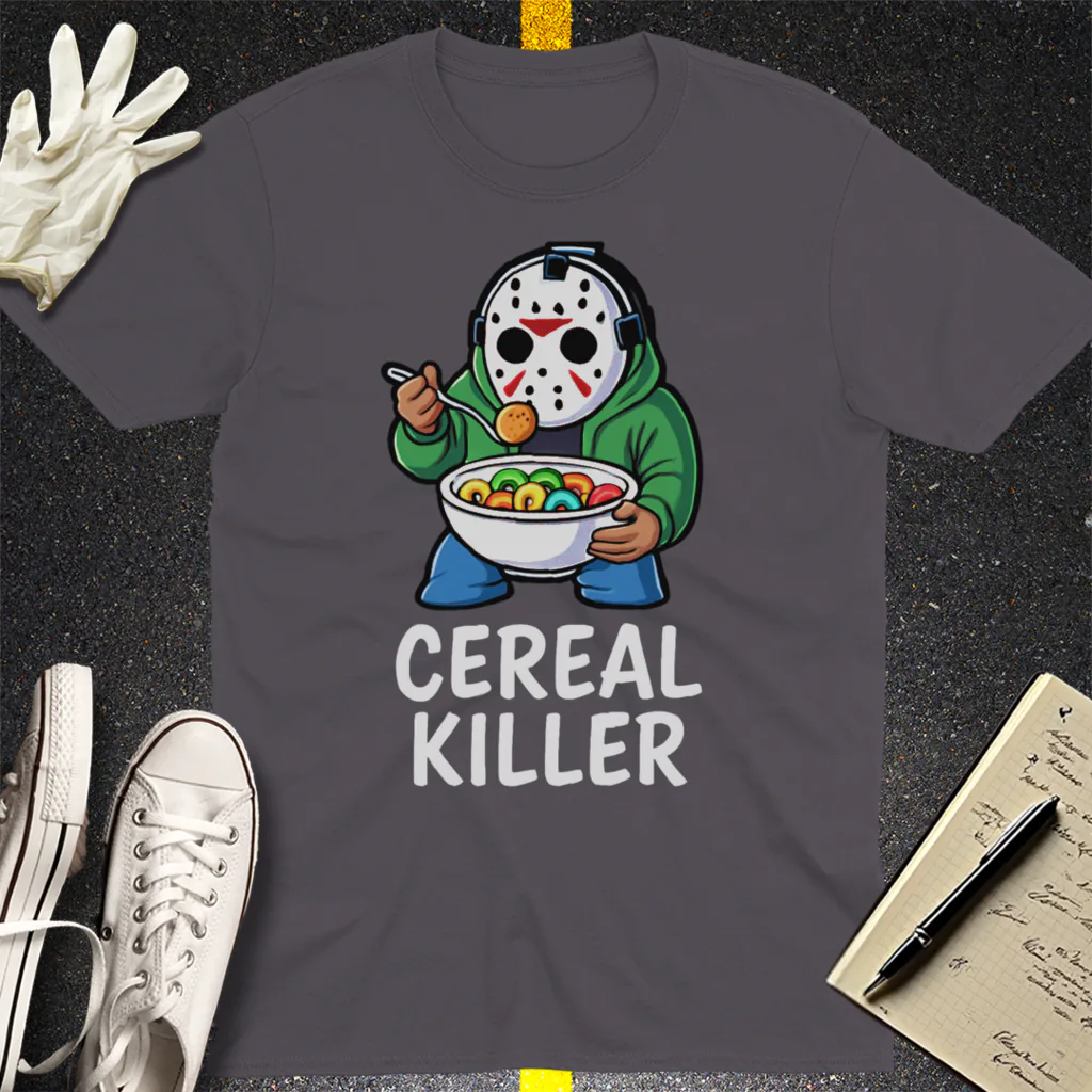 Cereal Killer T-Shirt - Charcoal