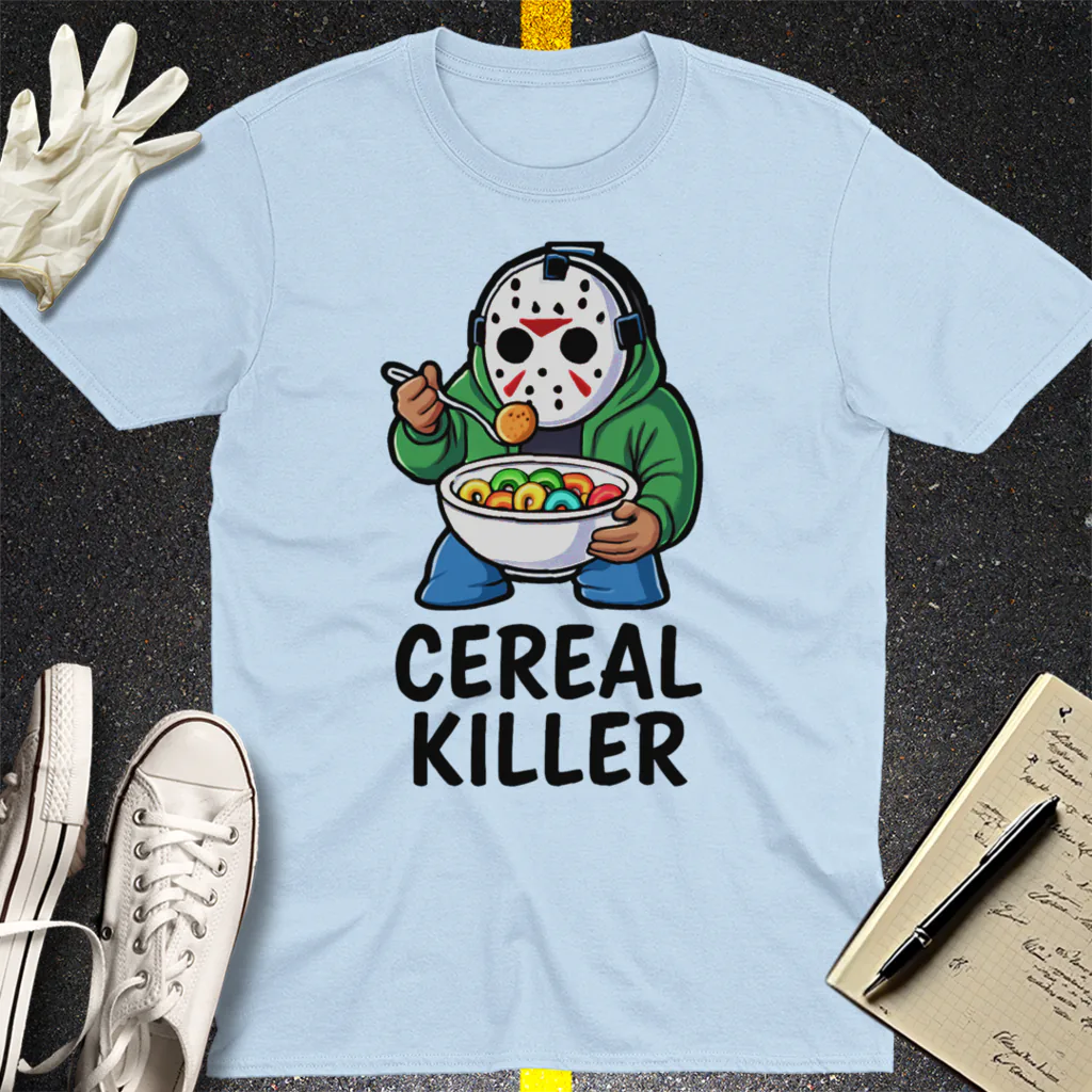 Cereal Killer T-Shirt - Light Blue