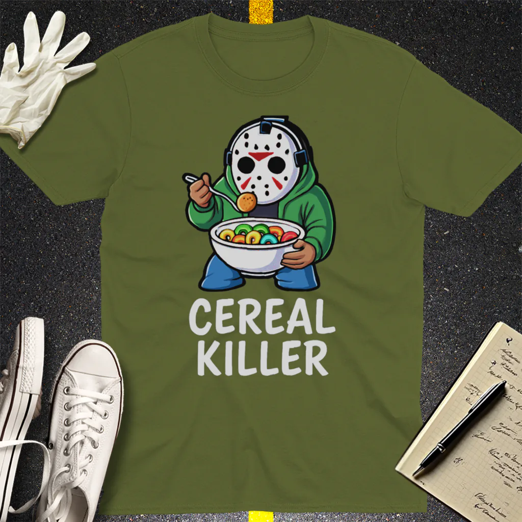 Cereal Killer T-Shirt - Military Green