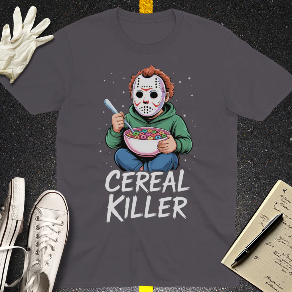 Cereal Killer T-Shirt - Charcoal