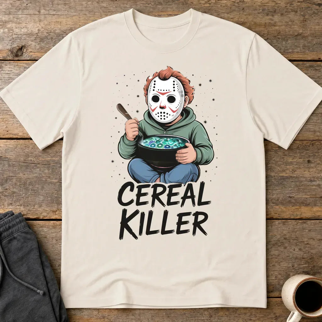 Cereal Killer T-Shirt - Ice Grey