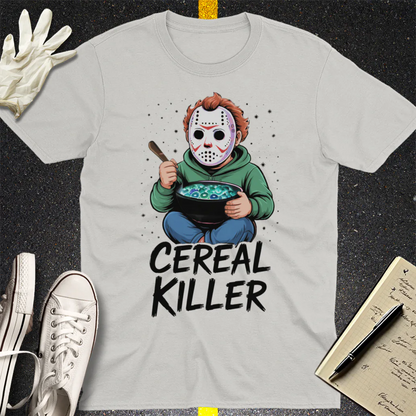 Cereal Killer T-Shirt - Ice Grey