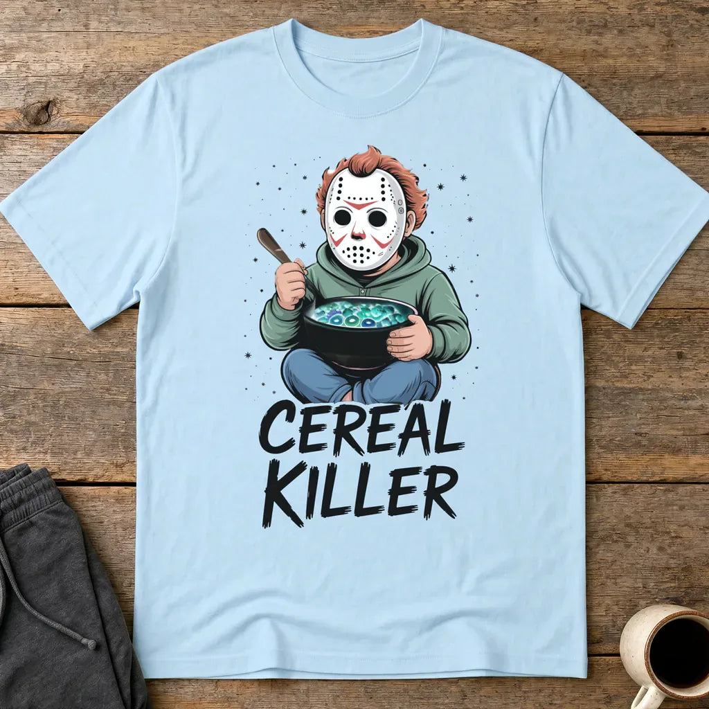 Cereal Killer T-Shirt - Light Blue