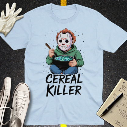Cereal Killer T-Shirt - Light Blue