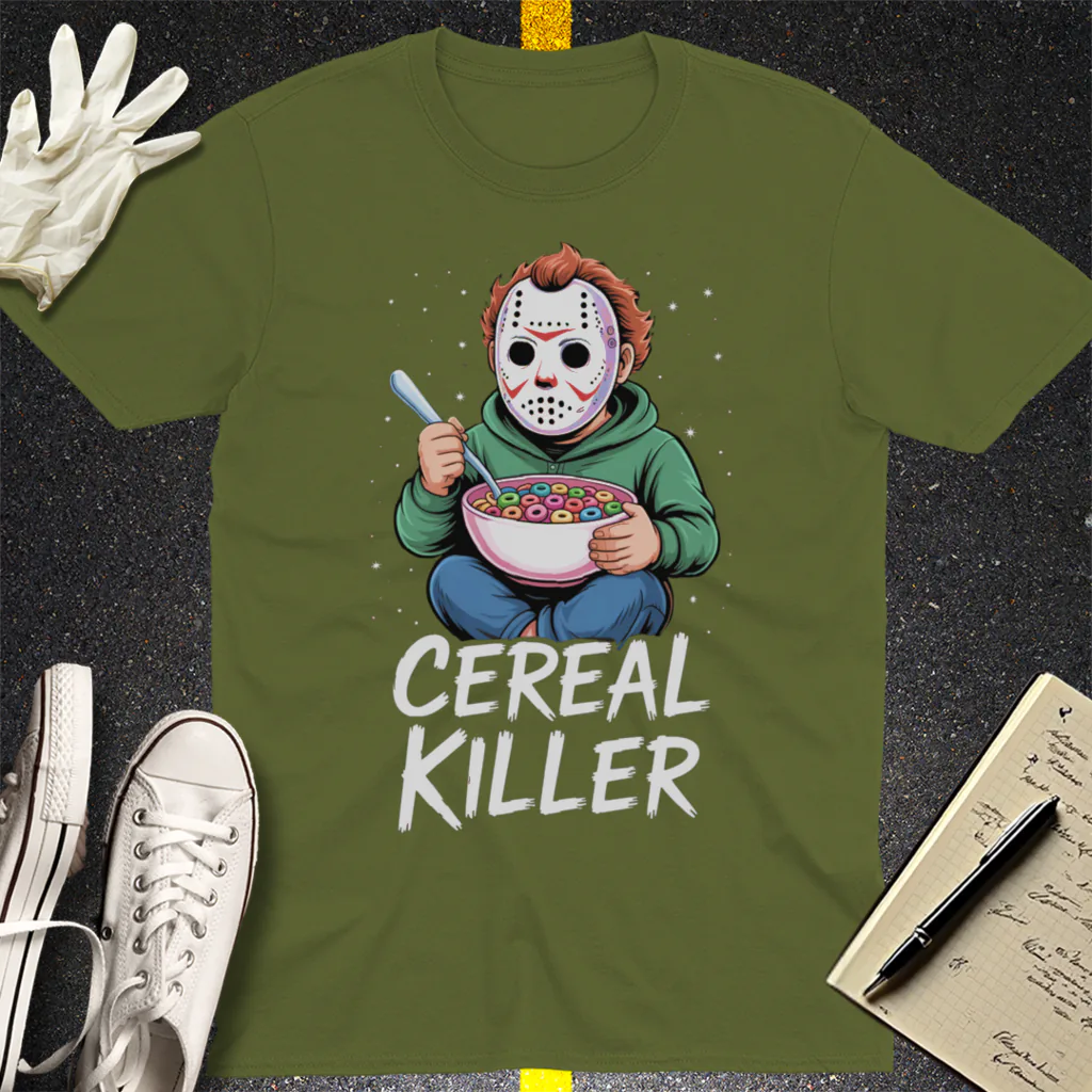 Cereal Killer T-Shirt - Military Green