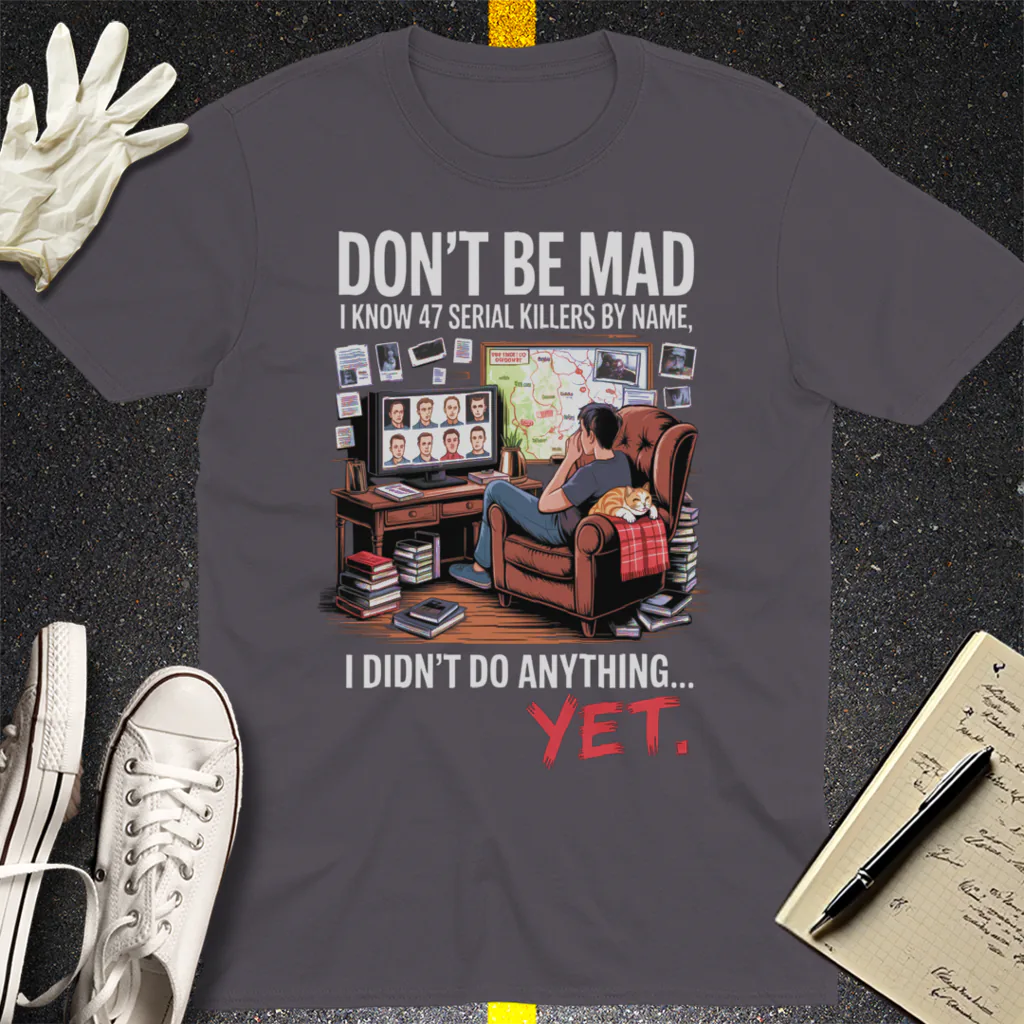 Serial Killer Obsession T-Shirt - Charcoal