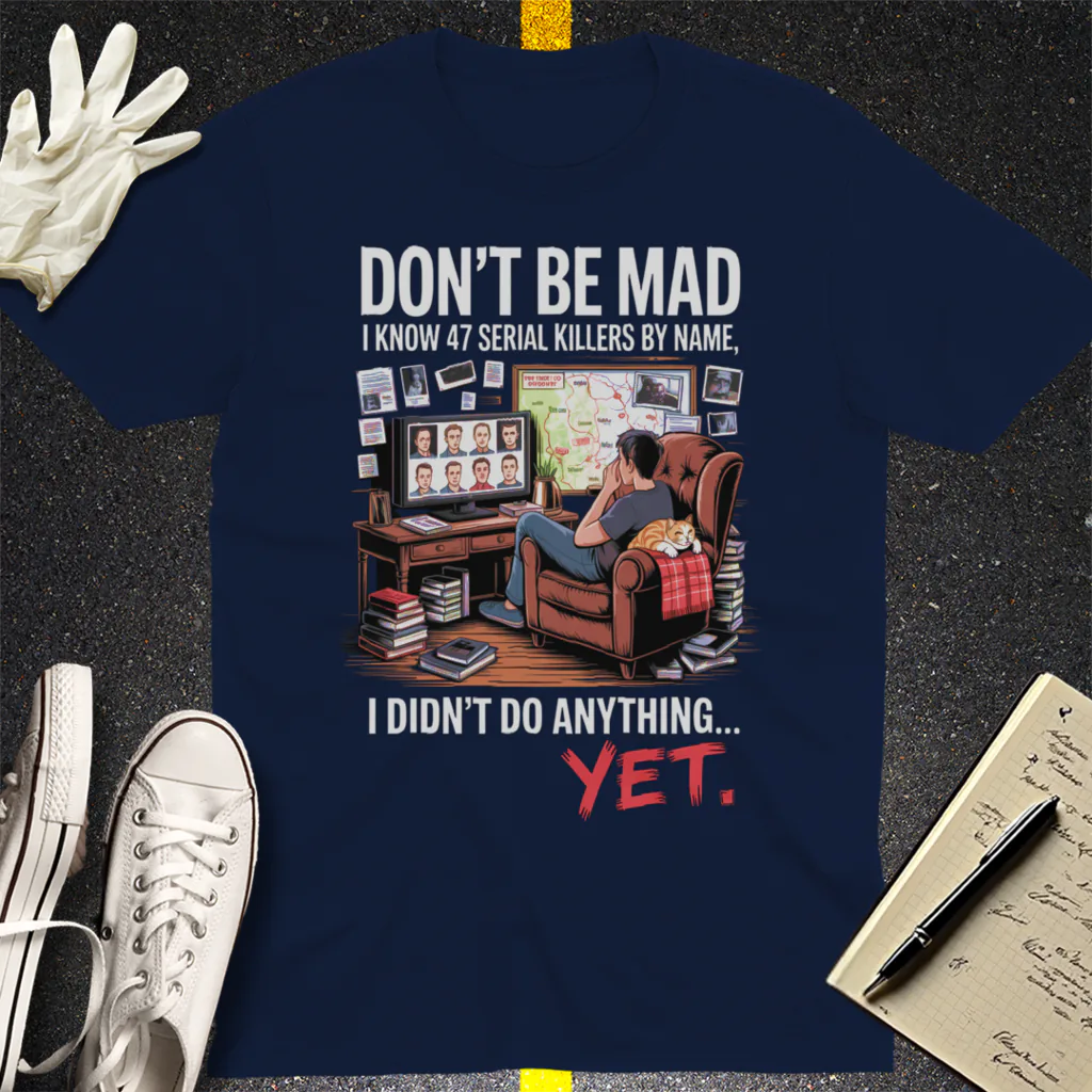 Serial Killer Obsession T-Shirt - Navy