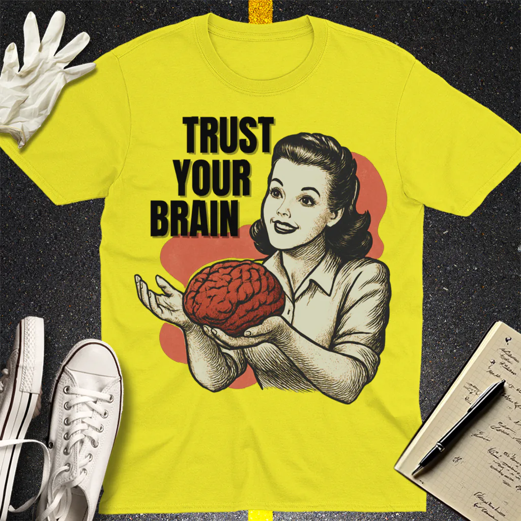 Brains for Dinner T-Shirt - Cornsilk