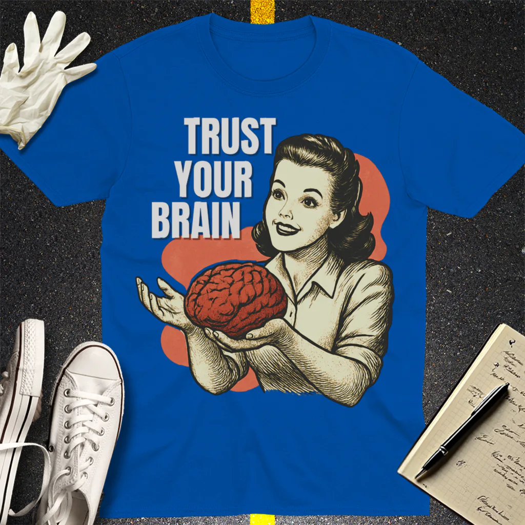 Brains for Dinner T-Shirt - Royal