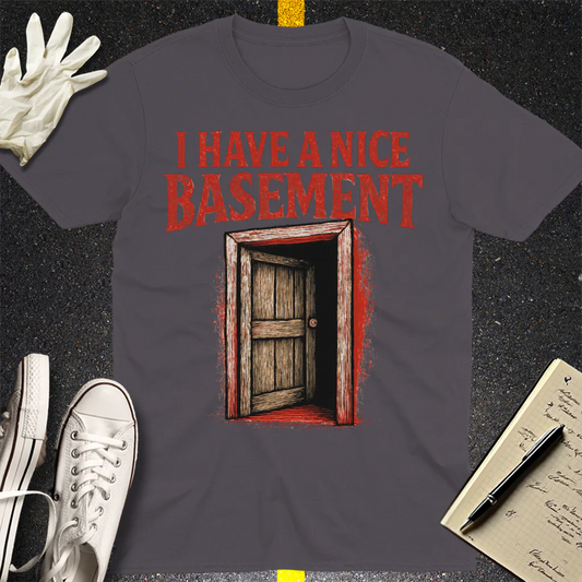 Nice Basement T-Shirt - Charcoal