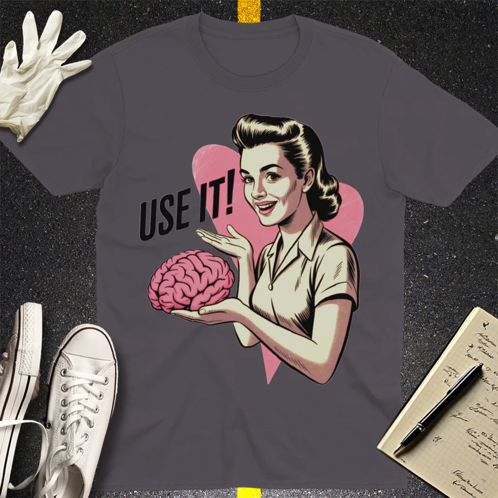 Use Your Brain T-Shirt - Charcoal