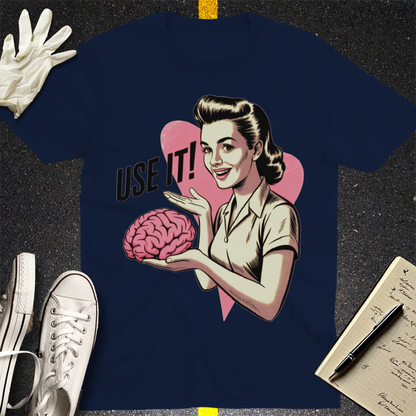 Use Your Brain T-Shirt - Navy