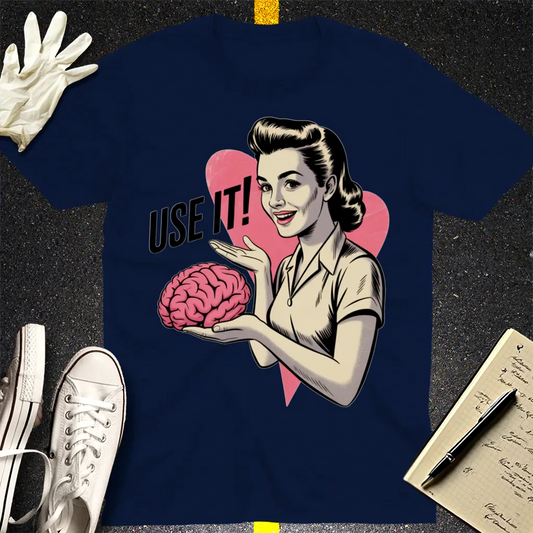 Use Your Brain T-Shirt - Navy