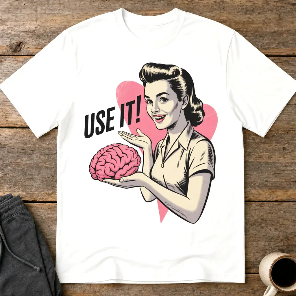 Use Your Brain T-Shirt - White