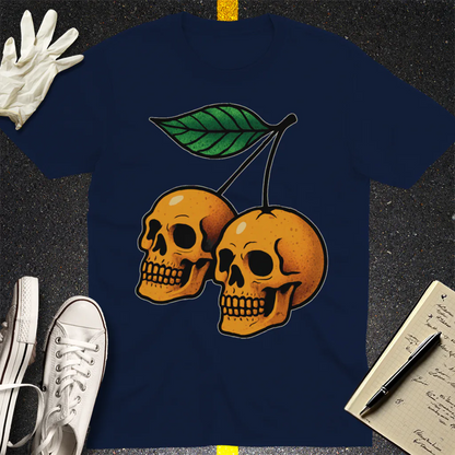 Deadly Sweet Cherries T-Shirt - Navy
