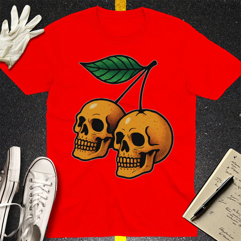 Deadly Sweet Cherries T-Shirt - Red