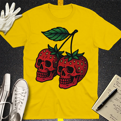 Strawberry Skulls T-Shirt - Daisy
