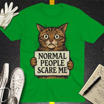 Normal People Scare Me T-Shirt - Irish Green