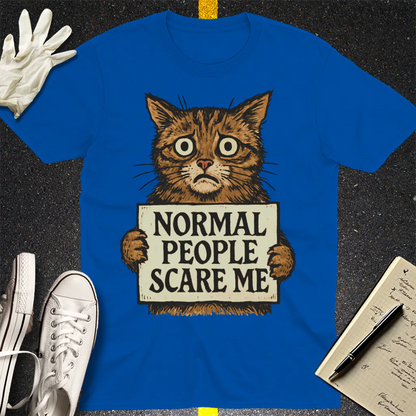Normal People Scare Me T-Shirt - Royal