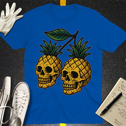 Pineapple Skulls T-Shirt - Royal