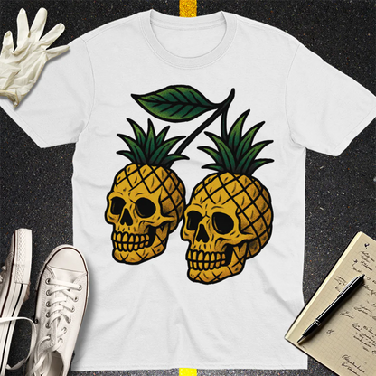 Pineapple Skulls T-Shirt - White