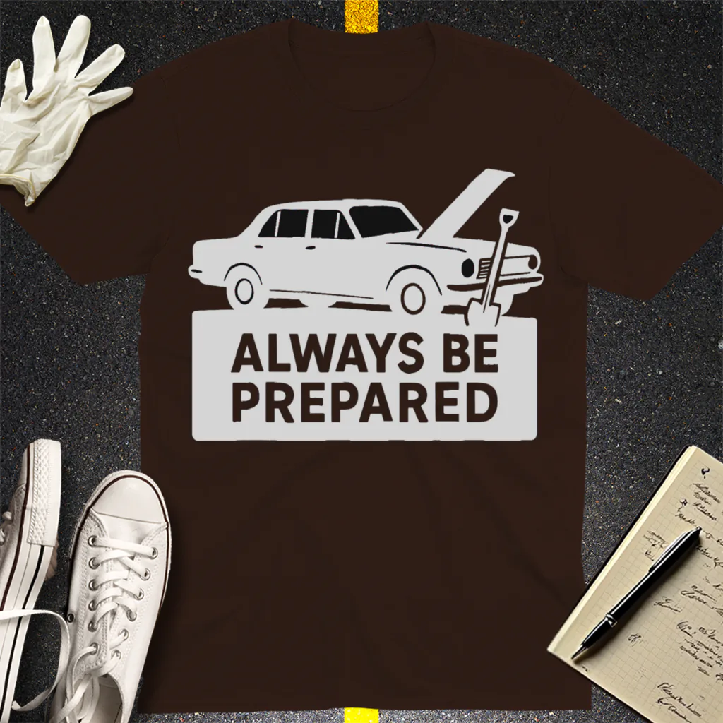 Always Be Prepared T-Shirt - Dark Chocolate