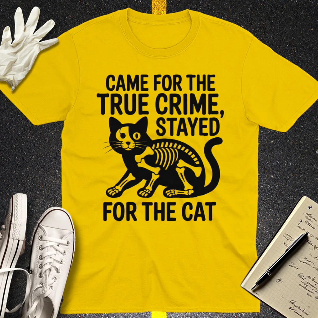 True Crime Cat Lover T-Shirt - Daisy