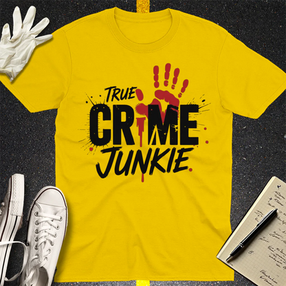True Crime Junkie T-Shirt - Daisy