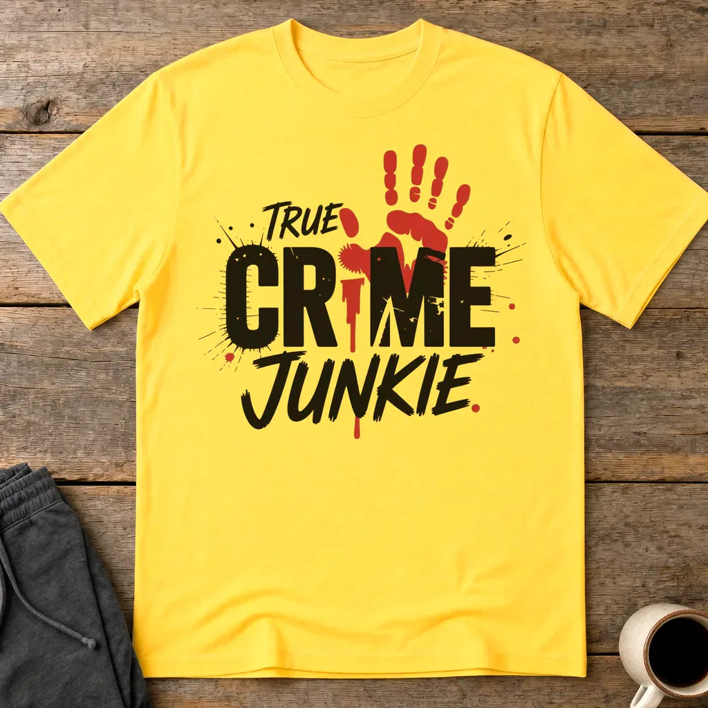 True Crime Junkie T-Shirt - Daisy