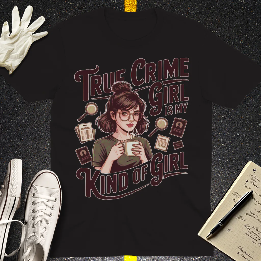 True Crime Girl T-Shirt - Black
