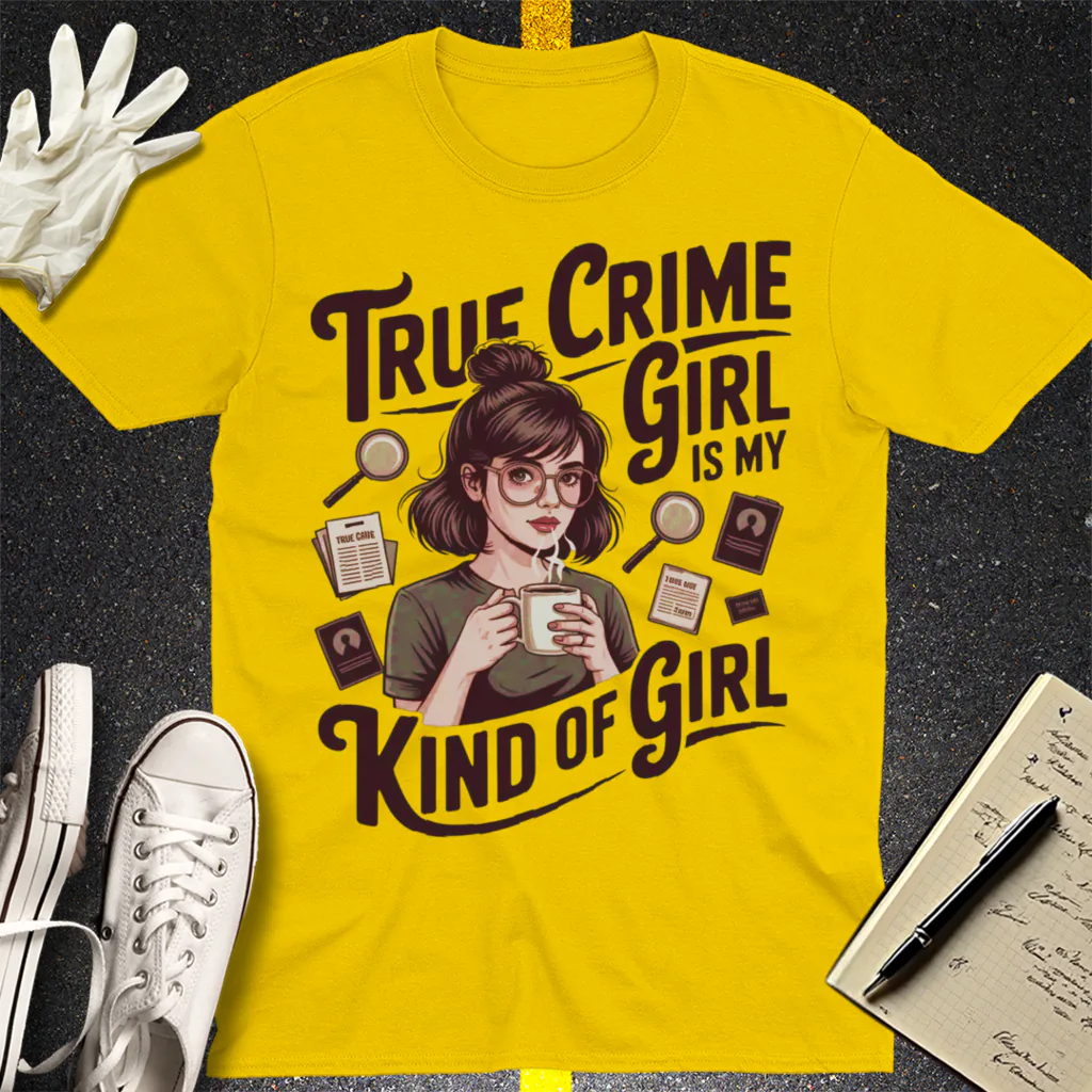 True Crime Girl T-Shirt - Daisy