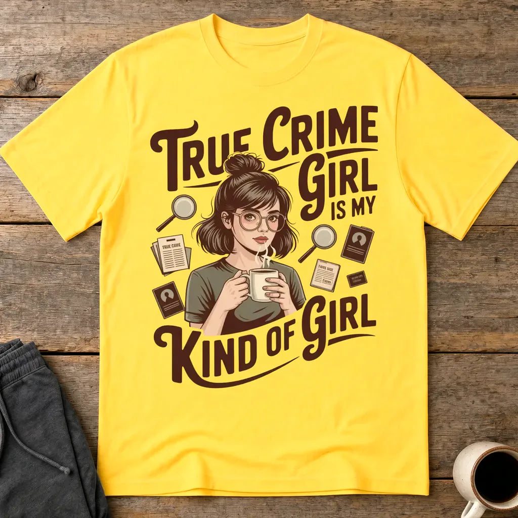True Crime Girl T-Shirt - Daisy