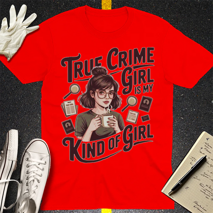 True Crime Girl T-Shirt - Red