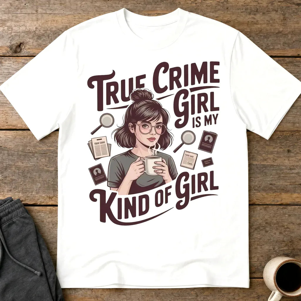 True Crime Girl T-Shirt - White