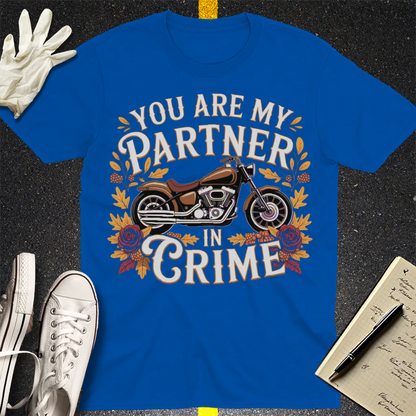 Partner in Crime Motorcycle T-Shirt - Royal