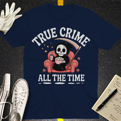 True Crime All The Time T-Shirt - Navy