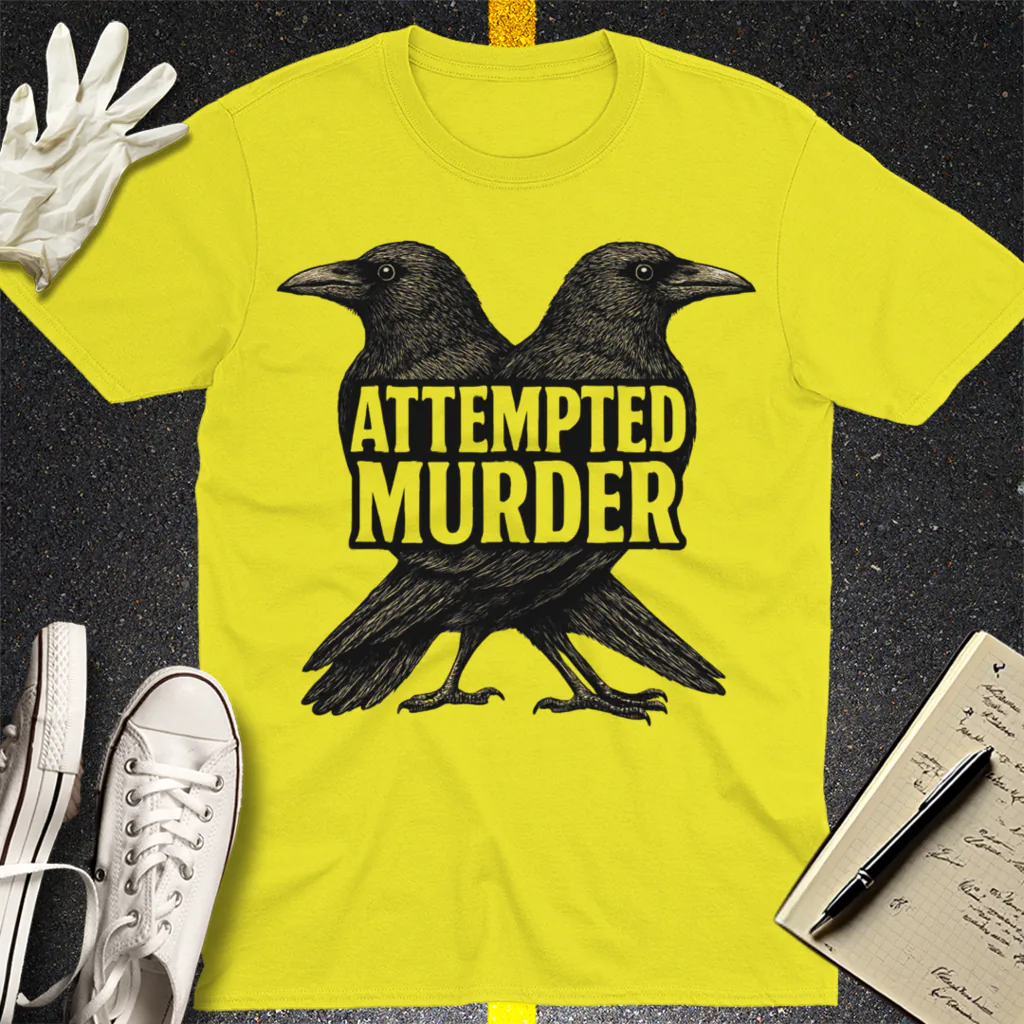 Attempted Murder T-Shirt - Cornsilk