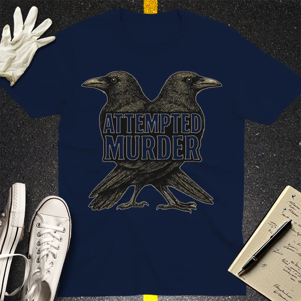 Attempted Murder T-Shirt - Navy